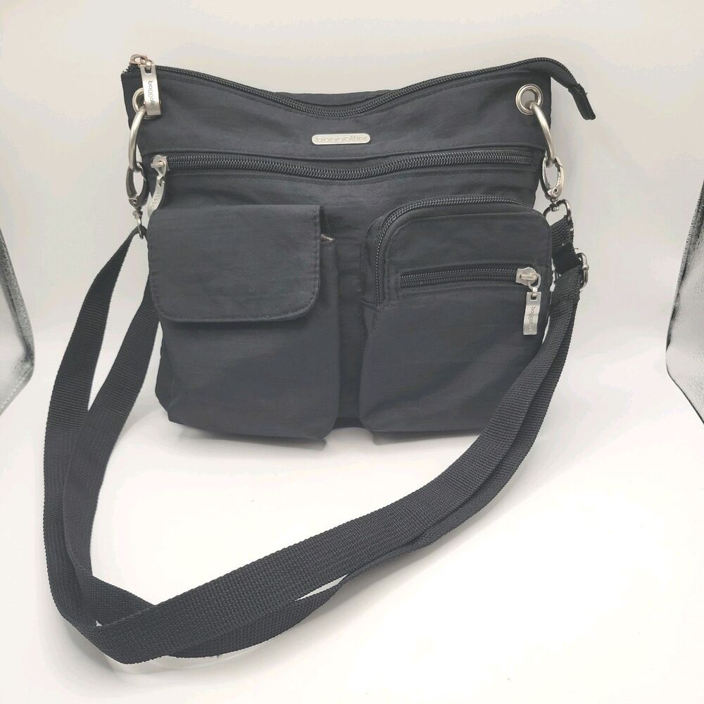 Baggallini Vintage Black Crossbody Excellent Condition Lots Of Pockets